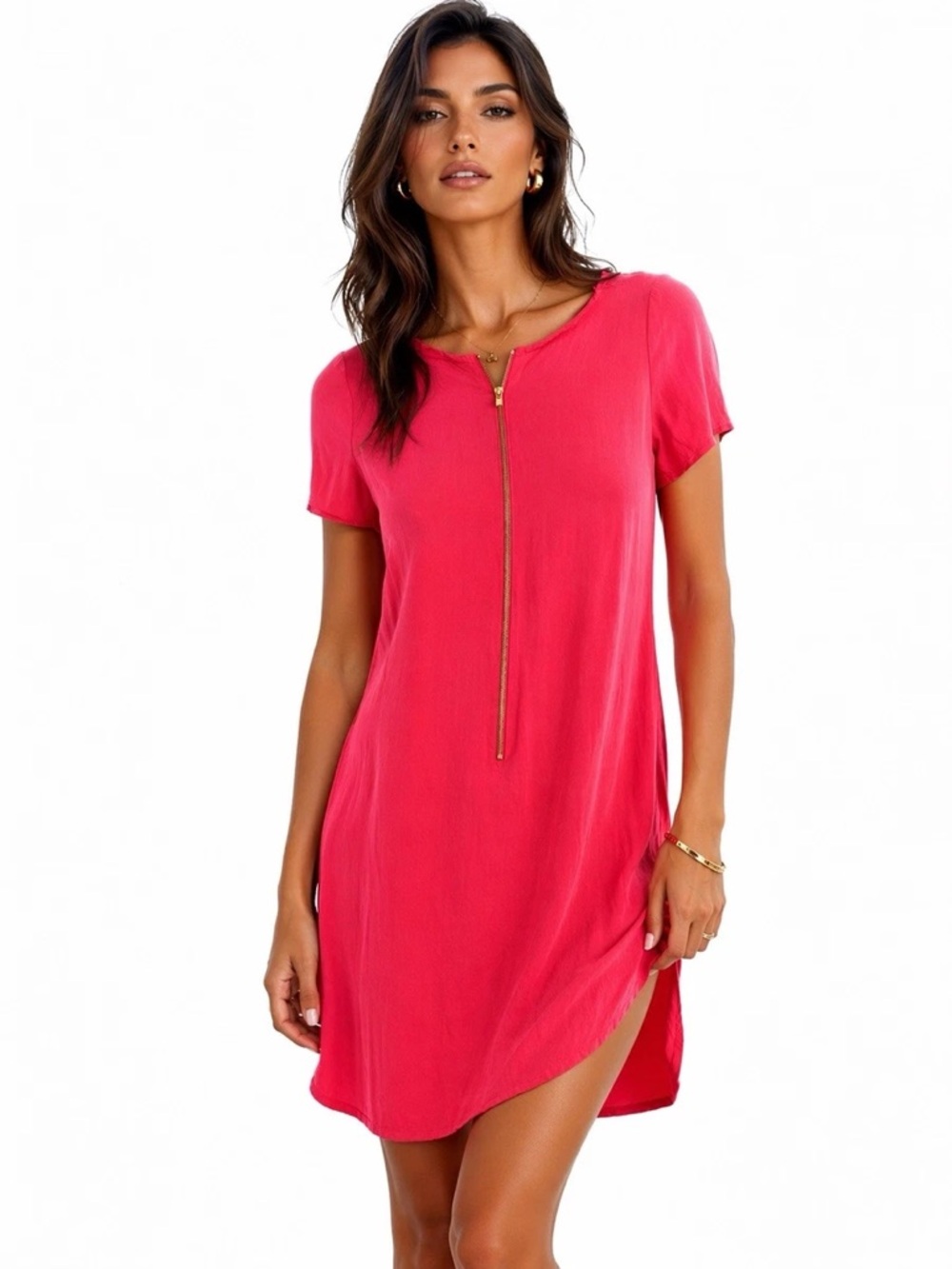 MAJE ZIPPER FRONT DRESS